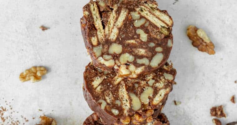 Greek Chocolate Salami: A simple, decadent dessert for chocolate lovers!