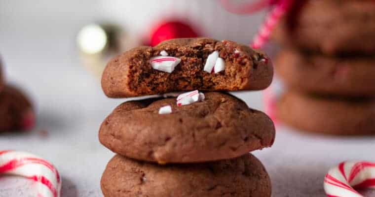 Easy Nutella Cookies Stuffed with Candy Canes