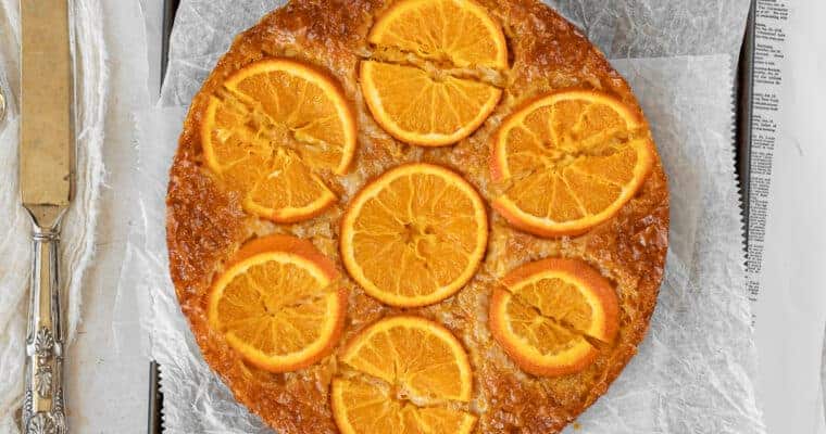 Traditional Greek Orange Phyllo Cake “Portokalopita”
