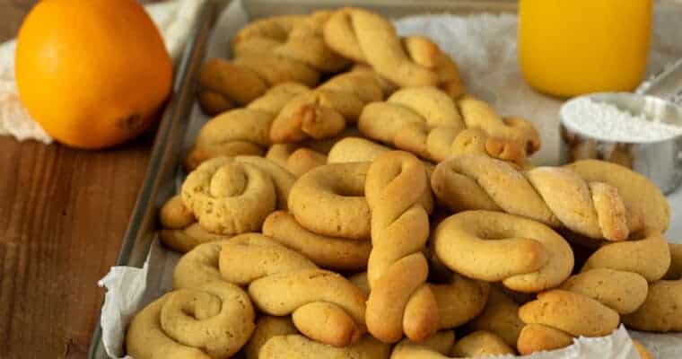 Greek Easter Orange Cookies – Koulourakia Portokaliou